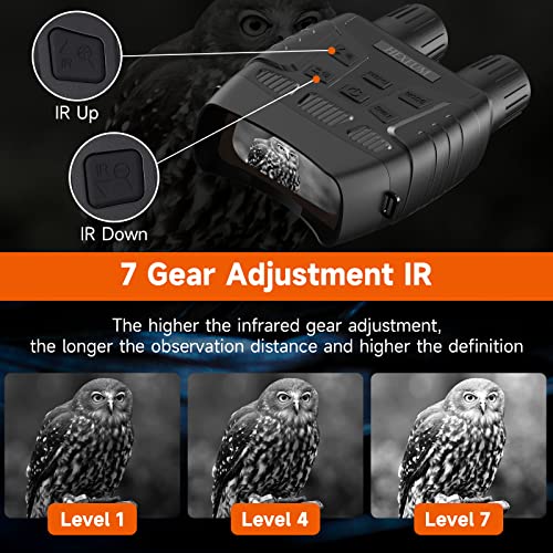 Hexeum Night Vision Goggles Night Vision Binoculars For Adults - Digital Infrared Binoculars Can Save Photo And Video With 32Gb Memory Card #TOP4