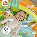 Fehn 3-D-Activity-Decke Spielbogen Sleeping Forest – Baby Krabbeldecke mit 5 abnehmbaren Spielzeugen zum Greifen – Spieldecke für Babys und Kinder ab 0+ Monaten – Krabbelmatte als Geschenk zur Geburt
