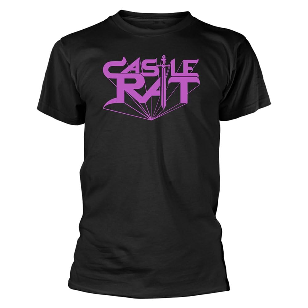 Plastic Head Castle Rat 'Logo' Black T-Shirt (UK, Alpha, M, Regular, Regular, Black)