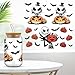4 Sheets UV DTF Cup Wraps Transfer Stickers for Glass, Halloween Christmas Cartoon Cup Wraps Decal Stickers for Tumbler Cups (H)