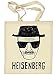 Produktbild original Breaking Bad TV Serie HEISENBERG Stoffbeutel Cotton Bag Beutel Tragetasche beige