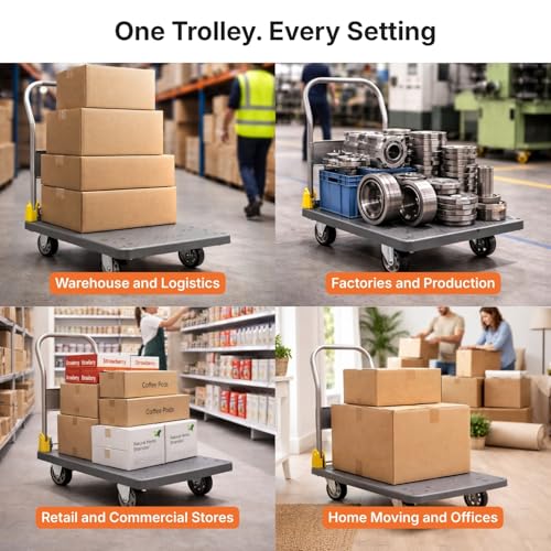 EQUAL Store Equal 400kg Foldable Platform Trolley 90x60cm - Image 4