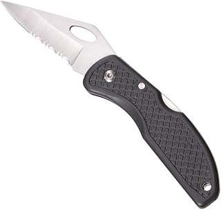Gift Corral Serrated Blade Lockback Pocket Knife 27-5680 Black 7in