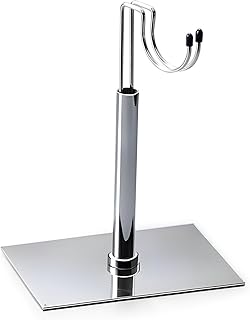 1/6 Scale Magnetic Figure Stand, Display Stand with Strong Magnetic Base & Liftable Support for 12 inches Action Figure, Doll Model Pose Display Holder Base - Extendable & Freely Magnetic-attached (silver)