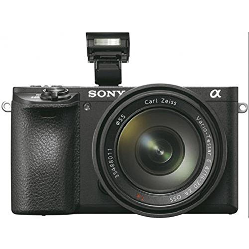 Sony Alpha ILCE6500ZBDI - Cámara (24.2 MP, 11fps, 5 ejes, AF de 0.05 s, con montura E, 425 puntos de enfoque, pantalla táctil), color negro - kit cuerpo con lente Zeiss 16 - 70 mm