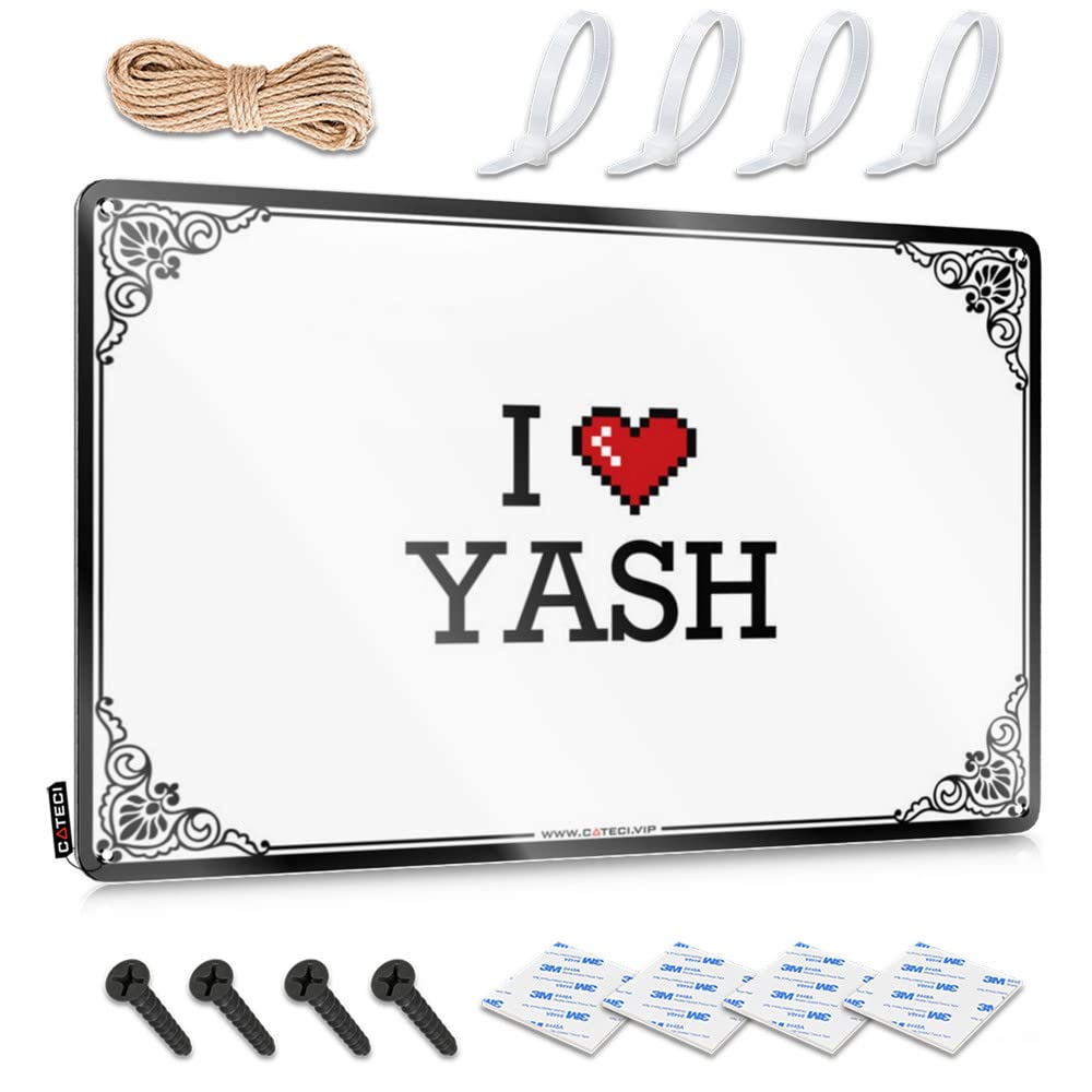 Fzfn Colour I Love Yash Quality Indie Decor - Decoration Accessory Hanging Wall Decor(30X40cm)