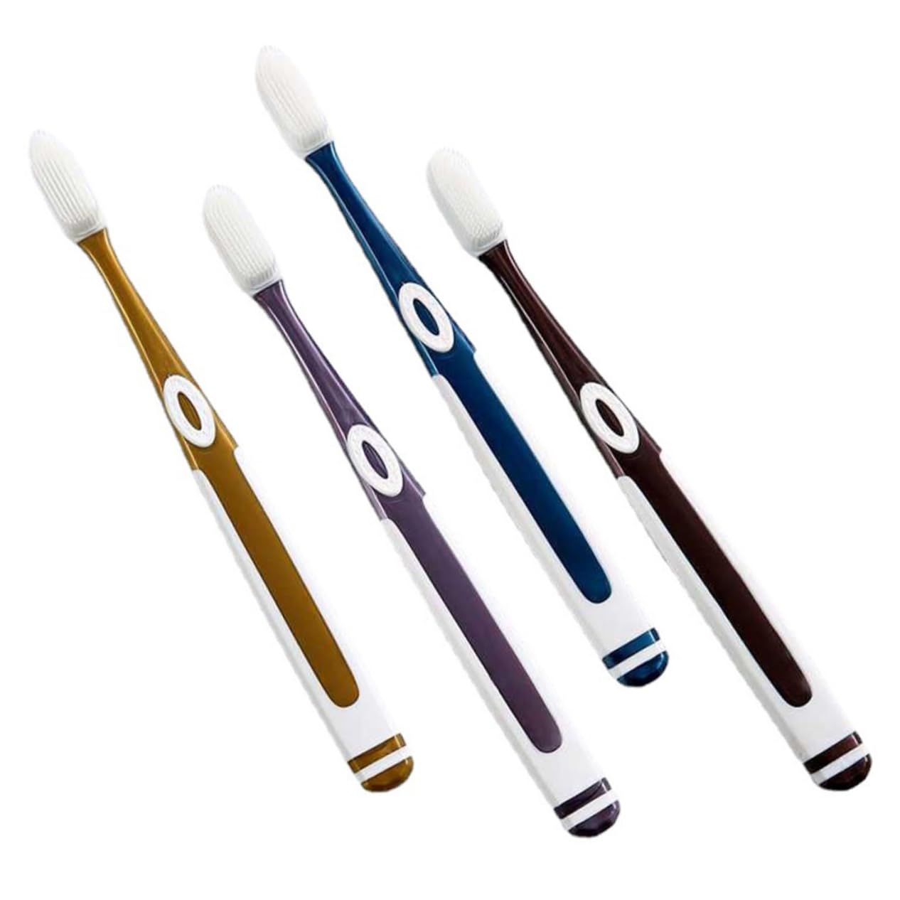 Beavorty Soft Toothbrush Replacement Heads 4 Pack Nano Bristle Toothbrush Heads for Adults Medium Soft Bristles for Complete Cleaning