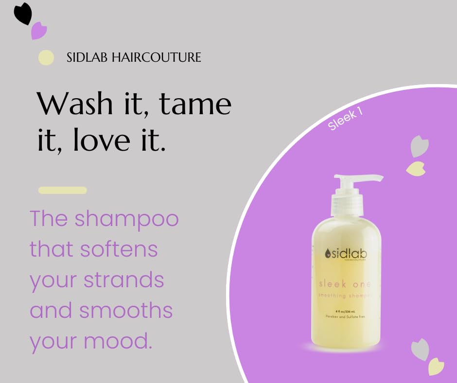 Sleek One Straightening Shampoo | Frizz Control & Smoothing Cleanser | Sulfate & Paraben Free, Color-Safe Haircare | Heat & Humidity Protection | Protein-Rich Formula (32OZ)