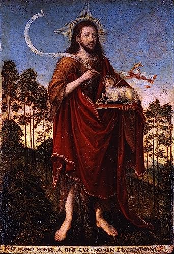 Poster Saint Jean-Baptiste par Lucas Cranach 50x70cm toile