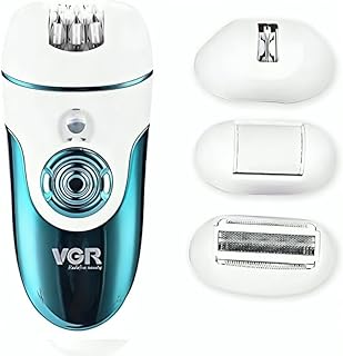 ماكينة إزالة الشعر اللاسلكية 4 في 1 للنساء V-700 – للوجه والساقين والإبطين والبكيني للاستخدام الرطب والجاف بشحن سريع و50 دقيقة تشغيل