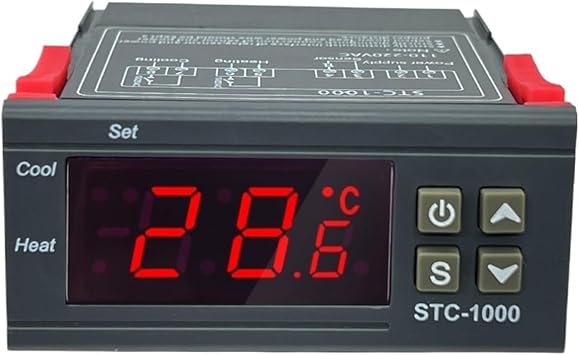 STC-1000 LED Digital Thermostat for Incubator Temperature Controller Thermoregulator Relay Heating Cooling 12V 24V 220VAC 110V-220V