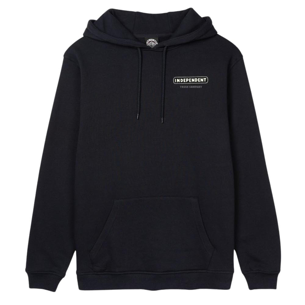 Independent ITC Stained Hoodie - Black (UK, Alpha, M, Regular, Regular, Black)