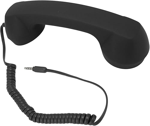 Miniatura 3 de Auricular retro con respuesta, control de volumen, enchufe de sonido de 0.138 in, rendimiento superior para todos los teléfonos inteligentes y