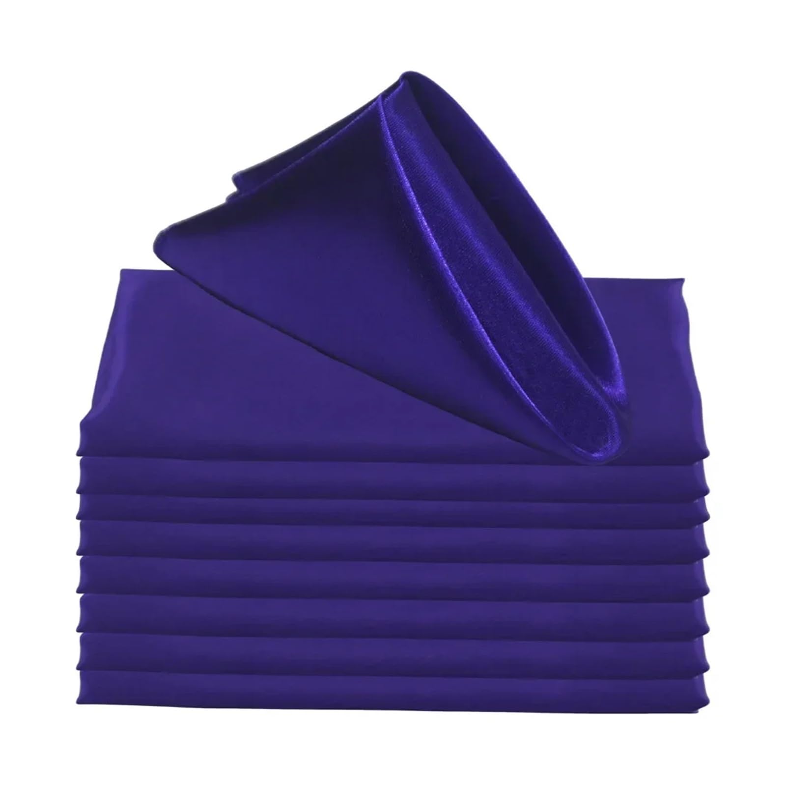 Satin Dinner Napkins 30pcs Satin Square 30cm Napkins Handkerchief Table Dinner Napkin for Wedding Party Decoration Birthday Cloth Tea Towel(Purple)