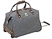 LONDON FOG Kensington 20 Inch Wheeled Club Bag, Blue Tan Plaid, 20-Inch