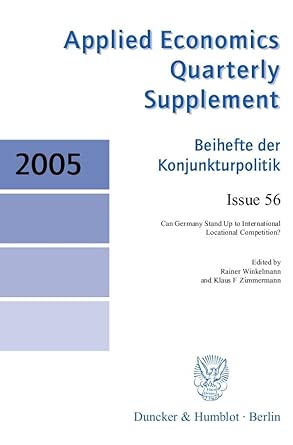 Can Germany Stand Up to International Locational Competition?: 56 book cover