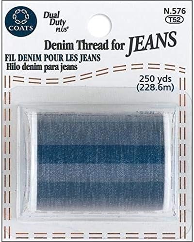 COATS&CLARK Denim Thread for Jeans, 250-Yard, Blue