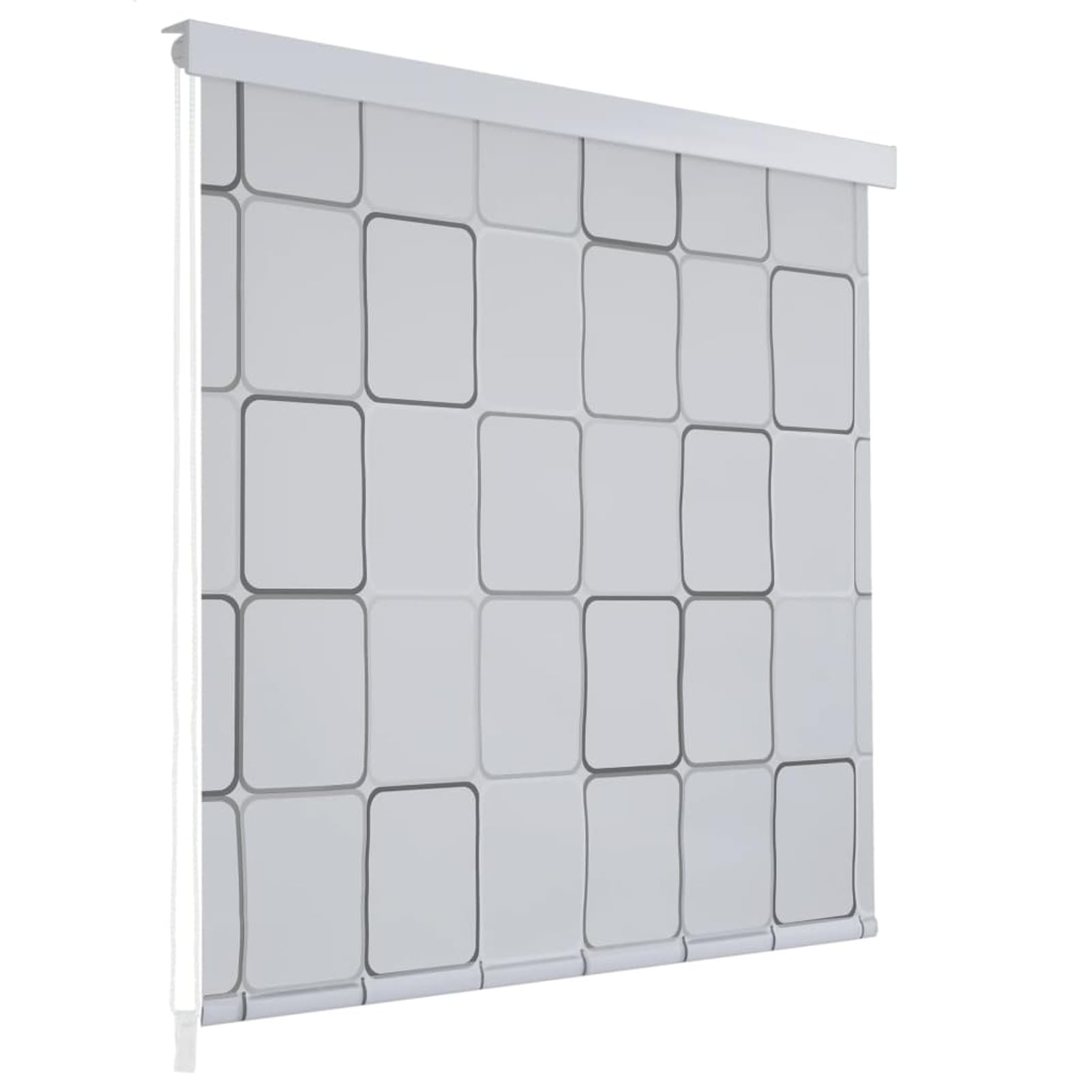Duschrollo 120x240 cm Quadratmuster Vorhang Dusche Duschrollo FüR Badewanne