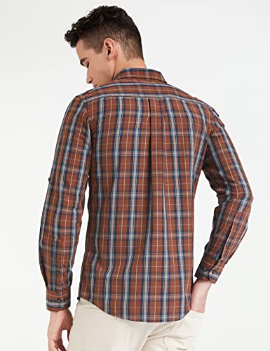 Image of Amazon Brand - Symbol Men's Cotton Checkered Regular Fit Casual Shirt