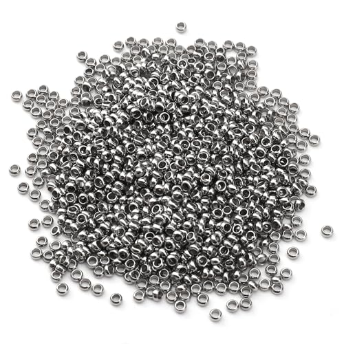 DADIFEN 304 Stainless Steel Round Crimp Beads 2.0mm 1000pcs for Jewelry DIY Making and Repairing by DADIFEN - Used condition - Image 5