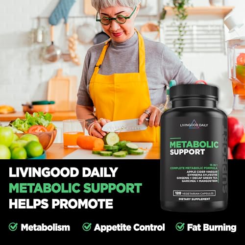 Livingood Daily Metabolism Booster For Women & Men, Metabolic Support (120 Vegetarian Capsules) - Metabolism Boost Supplement Supports Digestive & Heart Health thumb #3