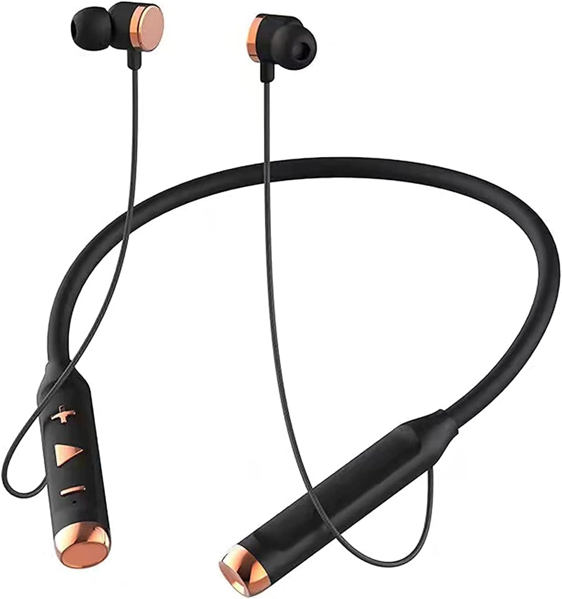 Wireless Bluetooth Headphones Earphones for Sony Xperia S Original Sports Bluetooth Wireless Earphone with Deep Bass and Neckband Hands-Free Call/Music, Sports Earbuds, Sweatproof Mic Headphones with Long Battery Life and Flexible Headset ZBH9- (60Hour Playtime, BLACK)
