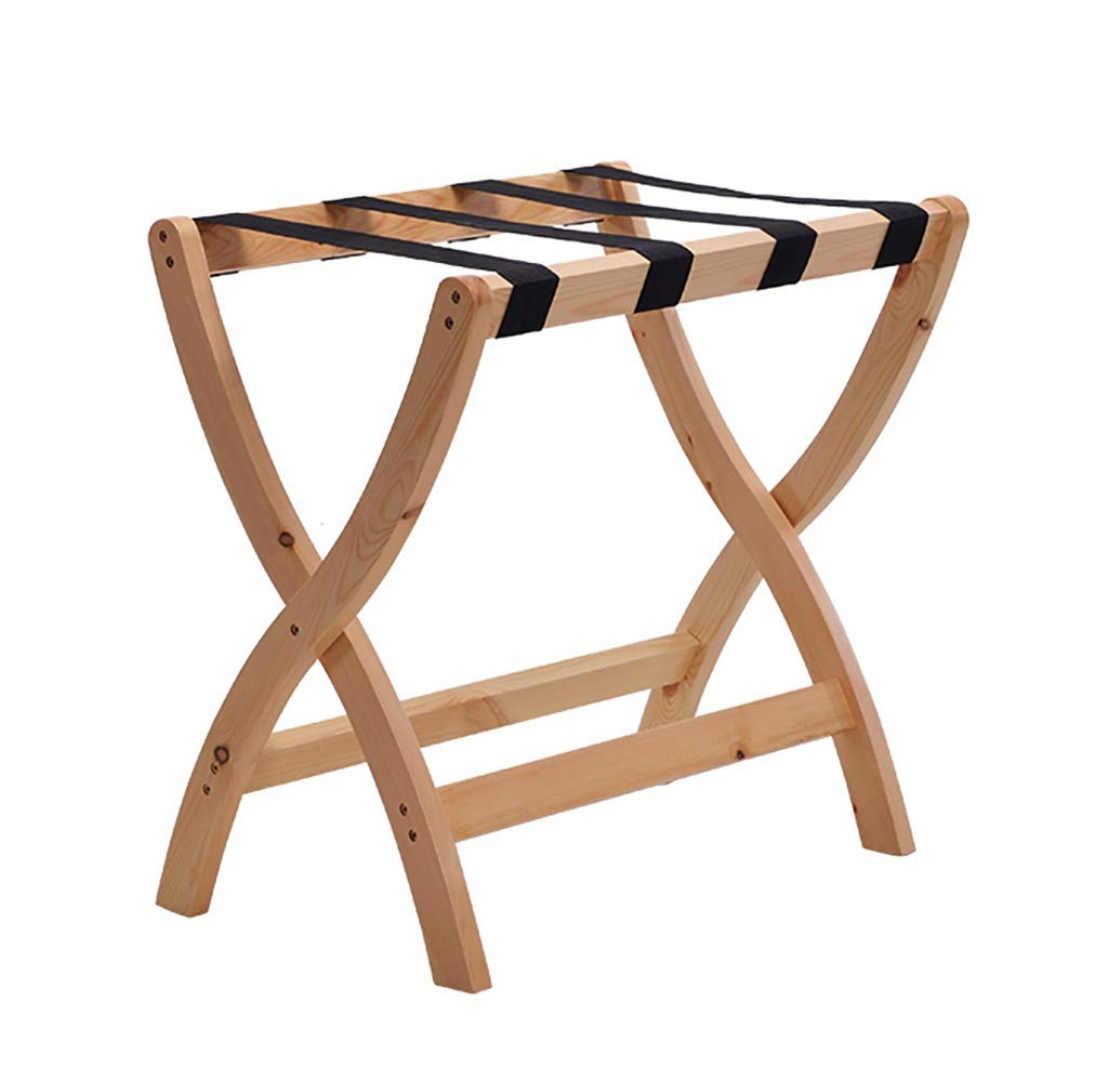 Support de rangement de bagages en bois noble étagère de sol pour chambre
