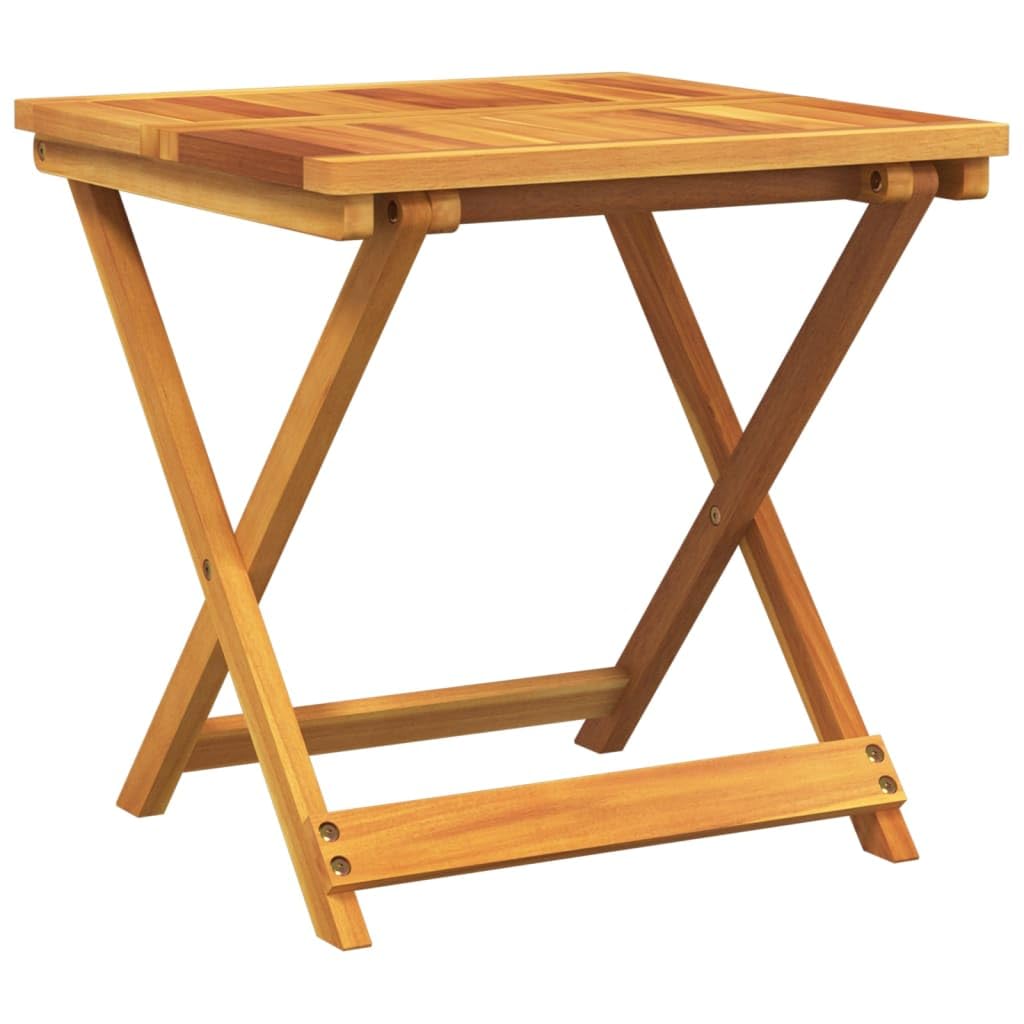 vidaXL Gartentisch, Esstisch mit Klappdesign, Holztisch für Terrasse Garten Balkon, Klapptisch Terrassentisch Gartenmöbel, Massivholz Akazie