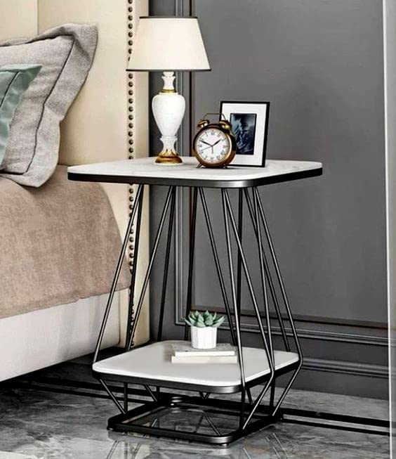 Total Crafts Square Shape Side End Table Frame Sofa Corner Table for ...