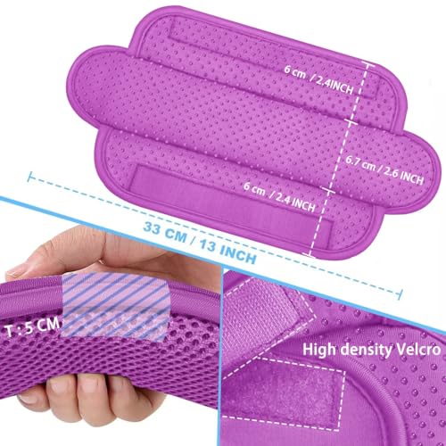 Image of ZINZ 2-Pack Universal Shoulder Pad with Ultra Thick Cushion for Bag Luggage Bag Crossbody, Plus Long & Anti-Slip & Breathable,Purple
