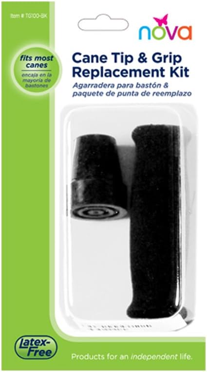 NOVA Medical Products Tip and Grip Replacement Kit, Black