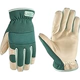 Wells Lamont Women's Work Gloves, Water-Resistant HydraHyde Gardening Gloves, Green, Medium (3249M)