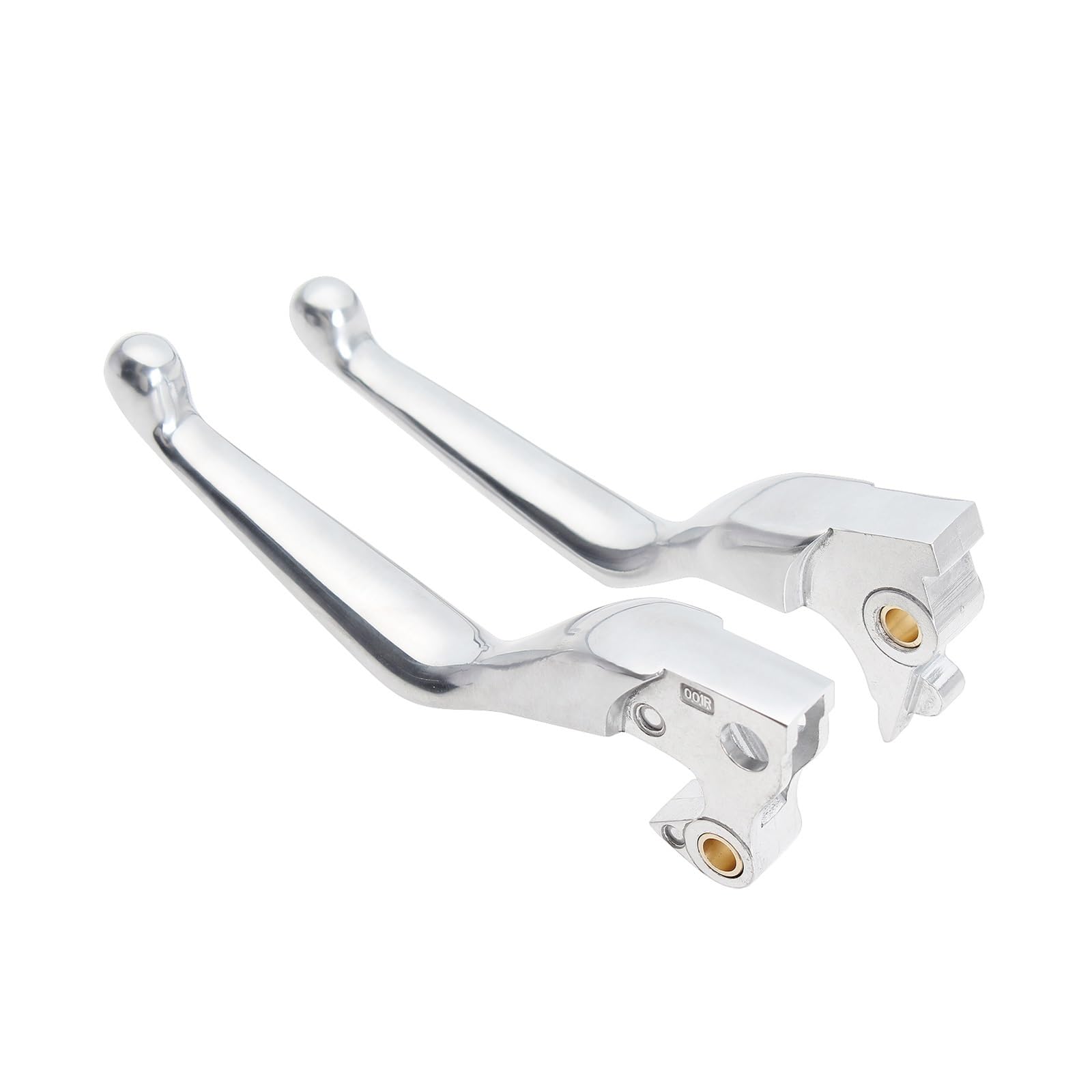 Manetas freno y embrague en aluminio pulido para Harley Iron 48