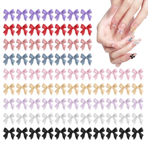 100 unidades 3D decoración de uñas juegos de lazos colgantes de uñas decoración...
