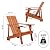 JONATHAN Y PAT1001A Irving Outdoor Patio Modern Acacia Wood Adirondack Chair for Garden, Lawn, Backyard, Pool, Deck, Beach, Firepit, Light Brown