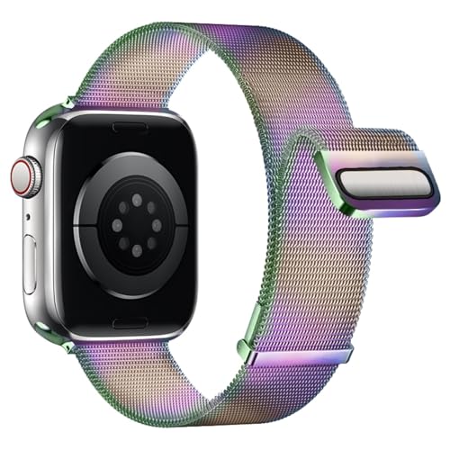 Bracelet en maille métallique Apple Watch du bureau aux séances de sport