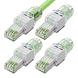 STRAIN-RELIEF & PROTECTIVE DESIGN : le manchon de décharge de traction à écrou en ABS sécurise les câbles (5,08-7,50 mm OD) et les protège contre les dommages. Un capuchon anti-poussière protège le connecteur réseau cat6 au repos et le maintient à l'abri des salissures pour des connexions fiables.