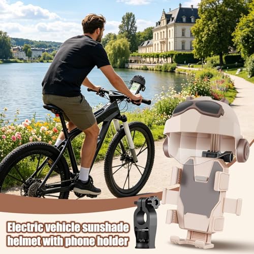 Support téléphone vélo électrique avec pare-soleil orientable - 2