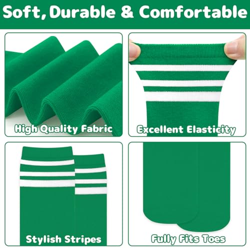 Image of Olreco 1 Pack Toddler Kids Youth Soccer Socks Girls Boys Baseball Socks Youth Knee High Softball Football Accessories Cotton