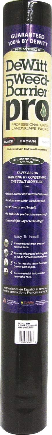 Dewitt Problack Landscape Fabric 3x100 Feet - PRO BLK-3100