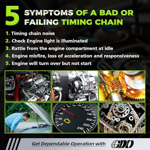 4.7 Timing Chain Kit W/Sprocket 9-0393SX Fits 2002-2008 Dodge RAM Dakota Durango, Jeep Grand Cherokee Commander, Mitsubishi Raider V8 Engine Oe# 53020778 Cadena De Tiempo Kit by GDO - Used condition - Image 8