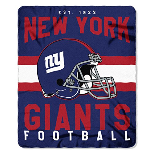 Northwest NFL New York Giants Unisex-Adult Fleece Throw Blanket 50 x 60 Singular Retired