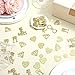 200Pcs Gold Wedding Table Confetti, Bridal Shower Decorations Engagement Confetti Glittering Diamond Ring MR&MRS Engagement Party Table Scatter for Marriage Ceremony Anniversary Valentine‘s Day
