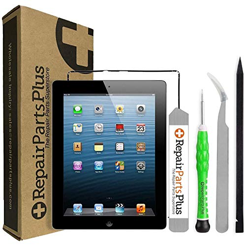 RepairPartsPlus iPad 2 (NOT iPad Air 2) Screen Replacement LCD, Glass Touch Digitizer