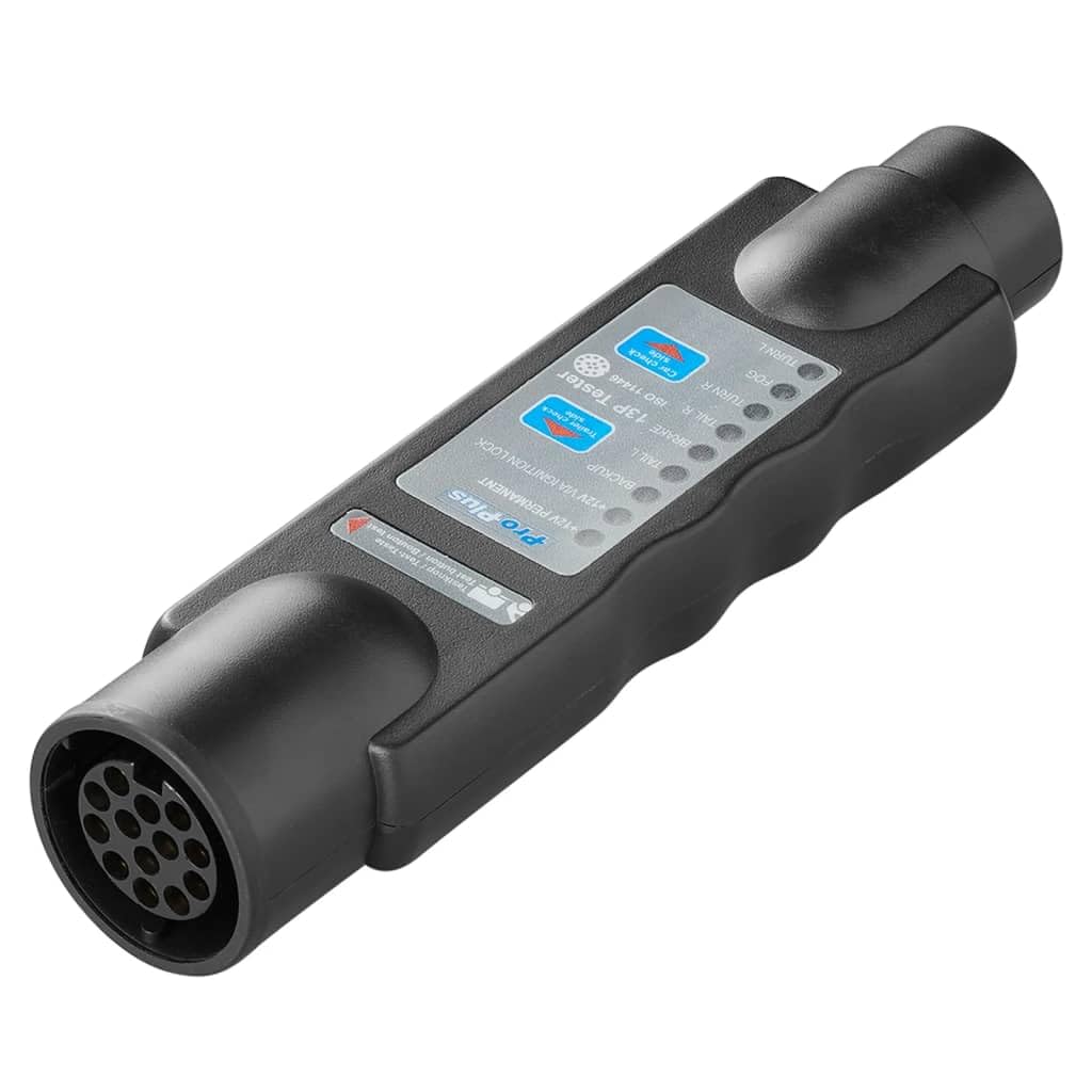 ProPlus Comprobador de enchufes remolques con 13 Polos 343543, 12 V