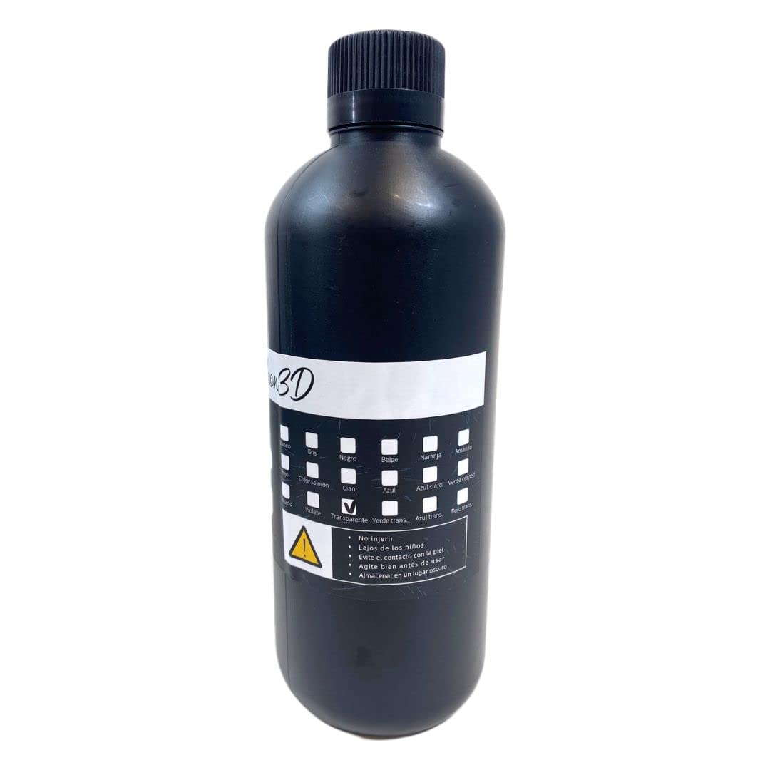Bioresina PLA mejorada para Impresora 3D | Fotopolímero | Resina rápida para LCD/DLP/SLA · 1000g de Resina sintética en Líquido (Verde)
