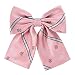 Womens Japanese Lolita Uniform Embroidery Handmade Bowties (one size, pink)CA114I