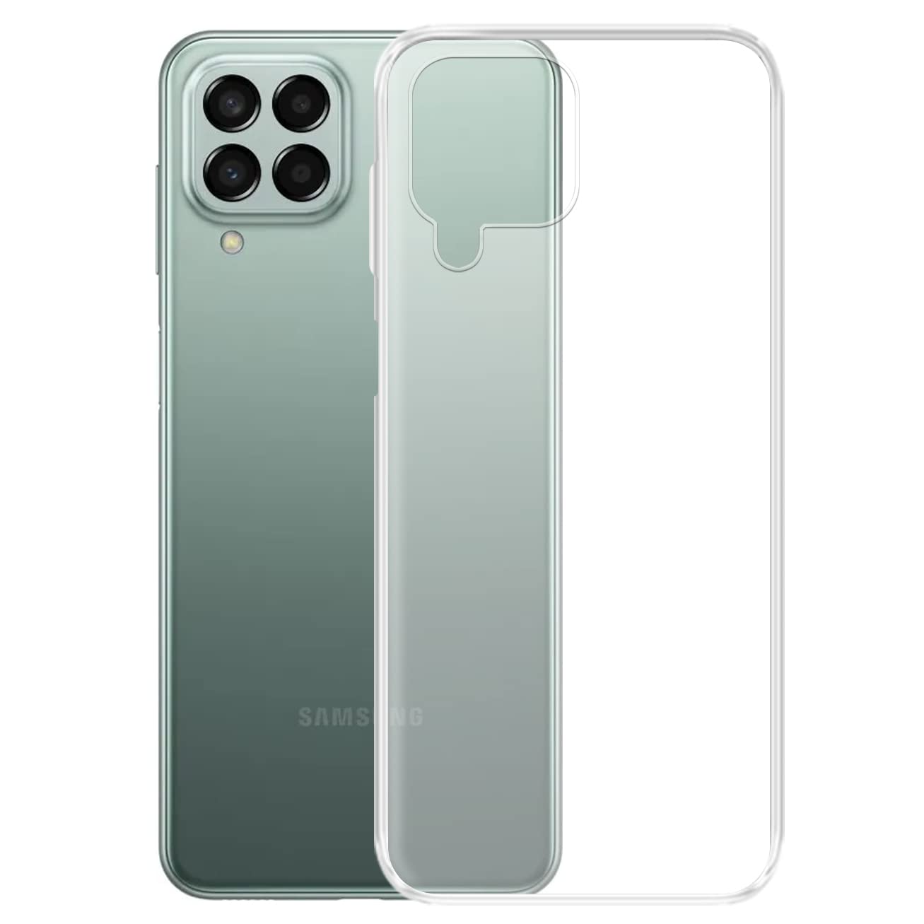 Amazon Brand- Solimo Pouch for Samsung Galaxy M53 5G (Silicone_Clear) (B09Y8P5S9P) Amazon Price History, Amazon Price Tracker