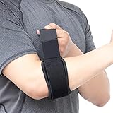 TOMUST Tennis Elbow Brace - Adjustable Forearm Support Band with Gel Compression Pad, Elbow Strap fo