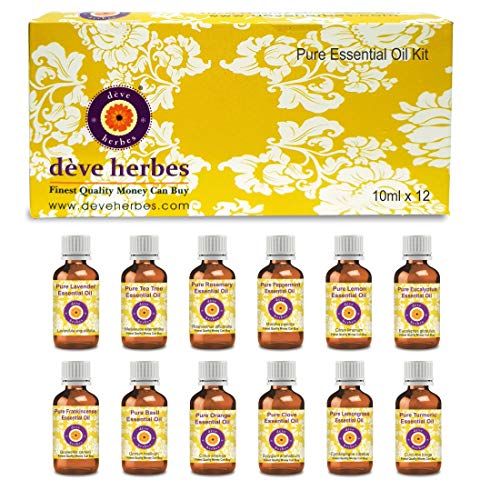 Kit huiles essentielles pure naturelle Deve Herbes distillée à la vapeur aromathérapie 12x10ml